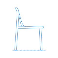 Furniture Outdoor Chairs Blu Dot Decade Chair Outline Icon Svg Set, Free Vectors File